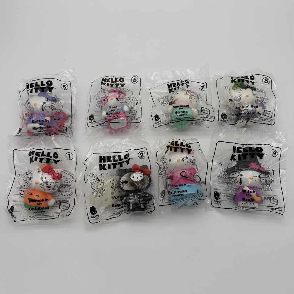 Hello Kitty McDonalds 2019 Happy Meal Complete Set of 8 In Package Collector‎
